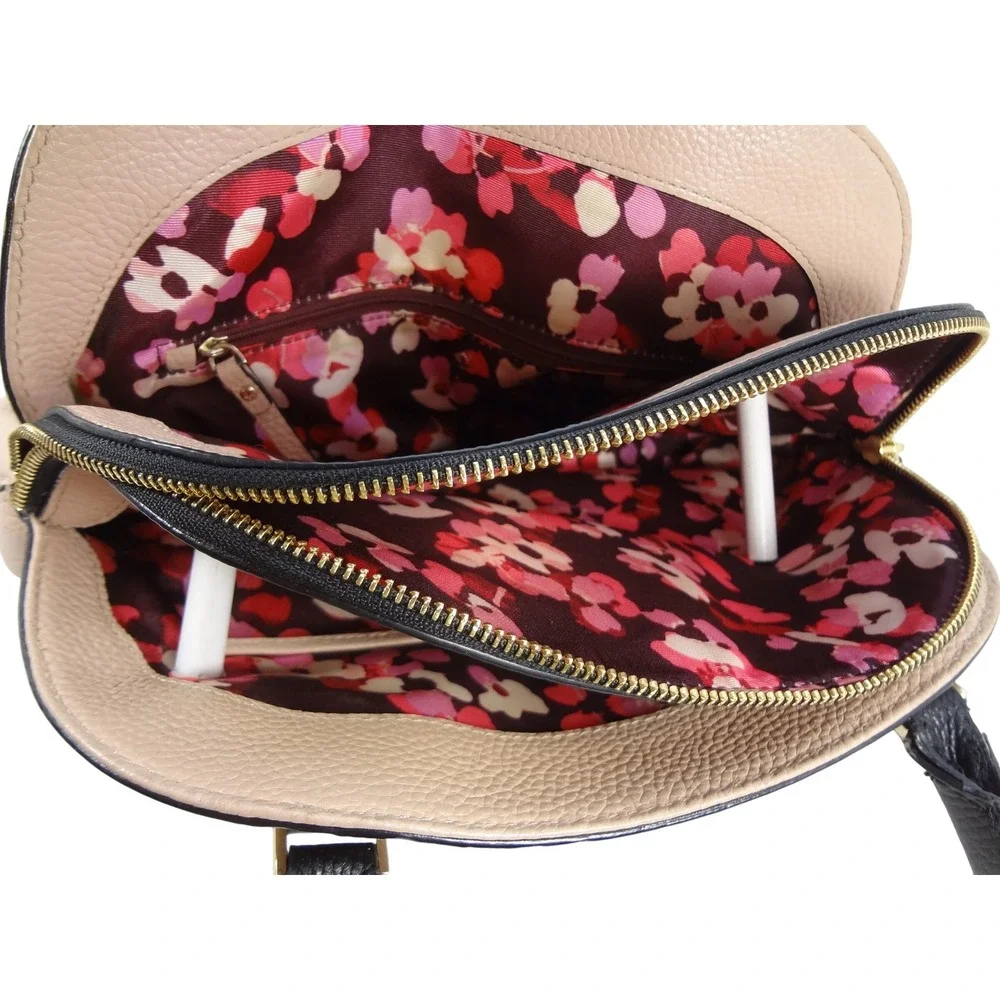 Kate Spade NY Young Lane Small Anika Pebbled Leather Dome Satchel Dusty‎ Pink